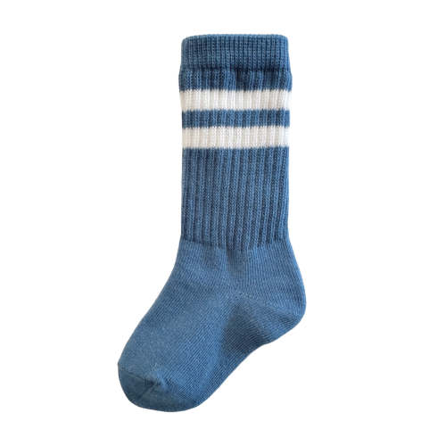 Tube Socks, French Blue Stripe