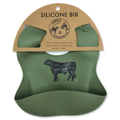 Meadow Green Beef Cuts Bib – Cowkid Clothing Company