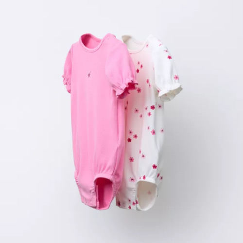 TWO-PACK OF FLORAL PRINT BODYSUITS - Fuchsia | ZARA United States
