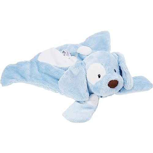 GUND Baby Spunky The Dog Huggybuddy Stuffed Animal with Built-in Baby Blanket, Blue, 15”