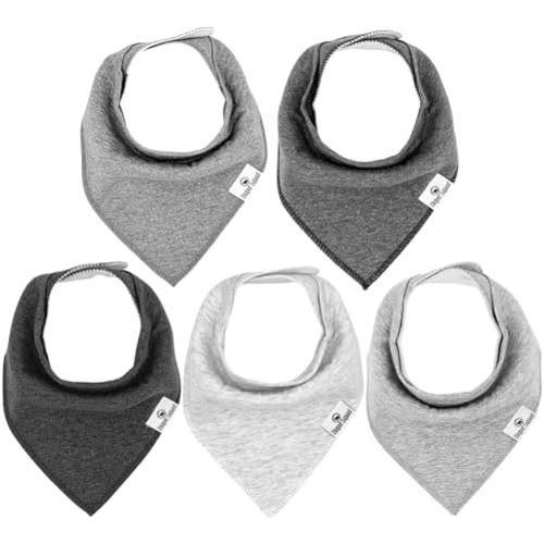 DiaperSquad's Baby Bibs for Drooling and Teething, Bibs for Boys, Baby Girl - Solid Cotton Baby Drool Bibs