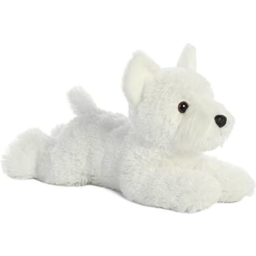 Aurora® Adorable Flopsie™ Windsor Westie™ Stuffed Animal - Playful Ease - Timeless Companions - White 12 Inches