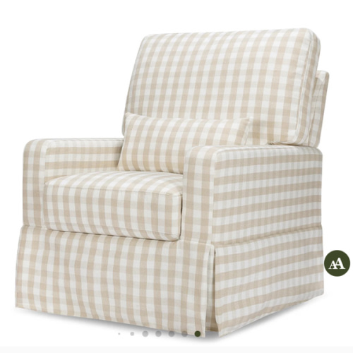 Namesake Crawford Pillowback Comfort Swivel Glider