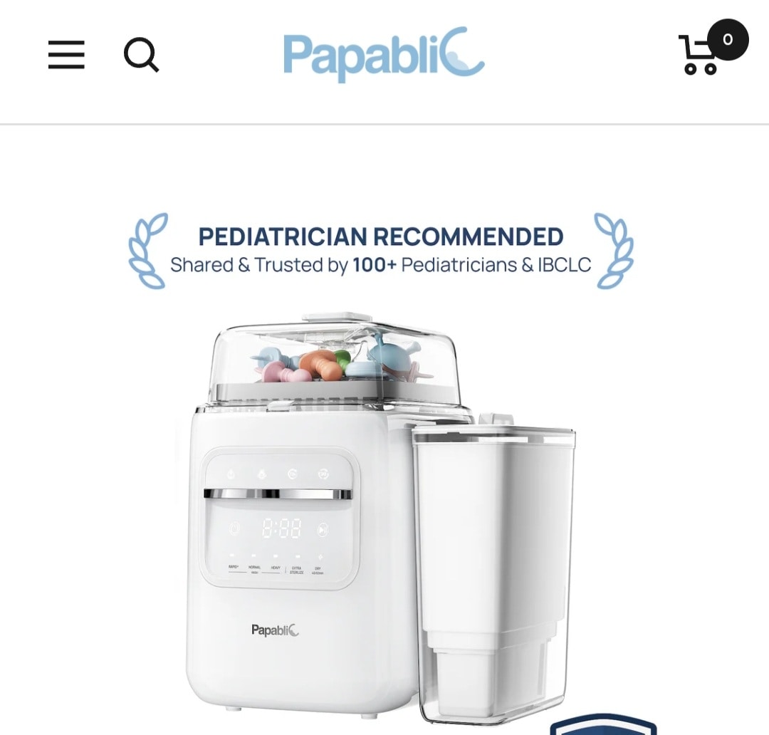 Papablic SafeguardPlus™ Baby Bottle Washer System