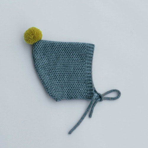Pixie hat toddler - knitted baby bonnet - Pixie baby bonnet - Knitted hat children - Pompom infant hat - Kids knit hat