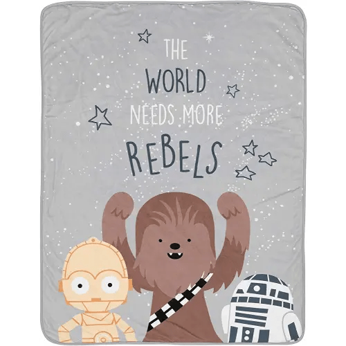 Lambs & Ivy Star Wars Rebels Baby Blanket - Gray