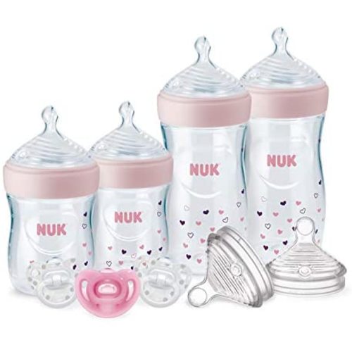 NUK Simply Natural Bottles with SafeTemp, Gift Set, 0+ Months