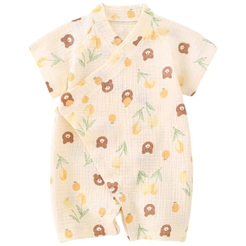 BINIDUCKLING Baby Kimono Robes Cotton Muslin Outfit Clothes Newborn - 24 Months