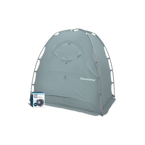 Blackout Sleep Tent & Portable Fan Set