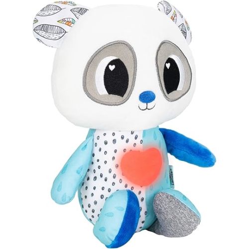 Lamaze Soothing Heart Panda Plush Lullaby Stuffed Animal - Vibrating Baby Soother Includes Calming Glowing Heartbeat and 3 Lullabies - Baby Light Up Toys and Musical Toys - Ages 9 Months and Up