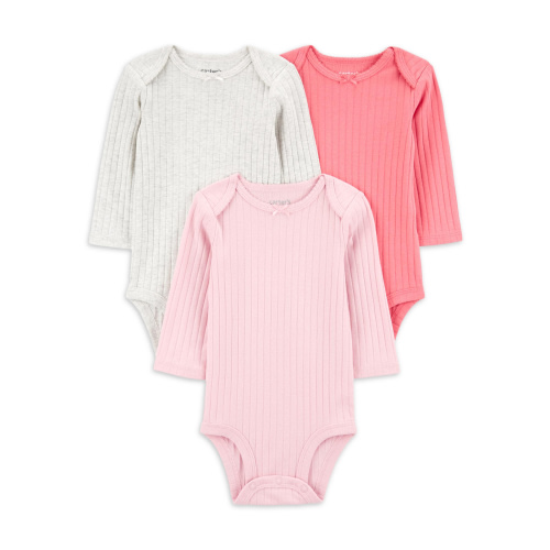 Carter's Child of Mine Baby Girl Bodysuits, 3-Pack, Sizes Preemie-18 Months