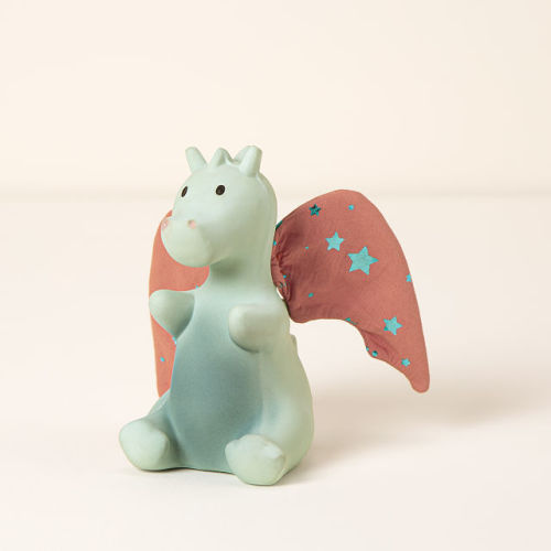 Crinkle Wings Natural Teething Dragon | Teether Toy $25