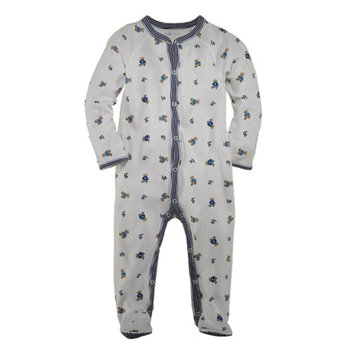 Ralph Lauren Baby Boys Newborn Bear Printed Footie Coverall