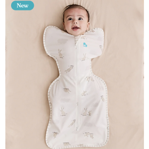 Swaddle Up™ 1.0 TOG Cotton White Cloud Bunnies