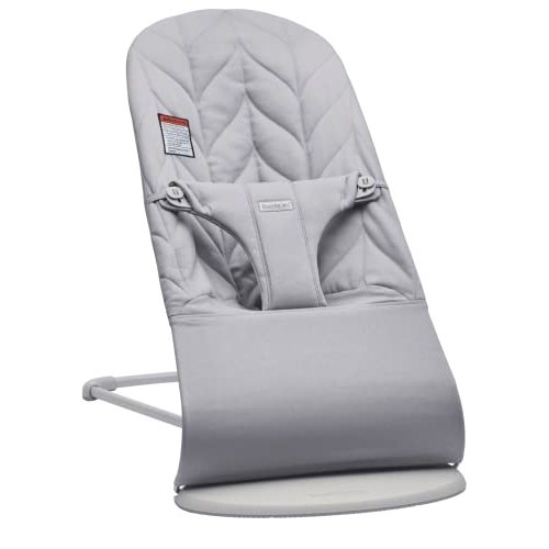 BabyBjörn Bouncer Bliss, Cotton, Petal Quilt, Light gray