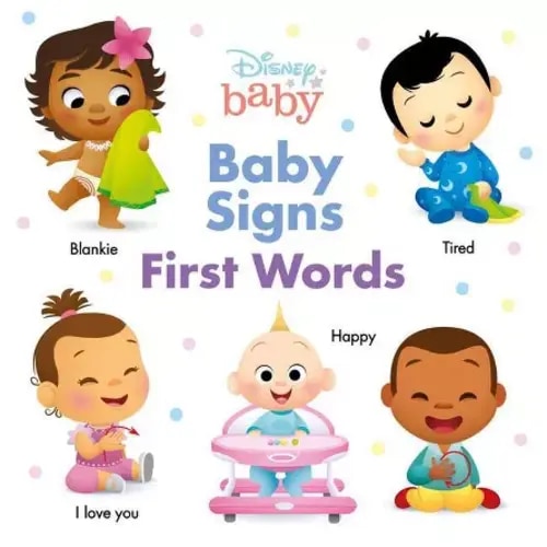 Baby Signs - (disney Baby) By Disney Books (board Book)