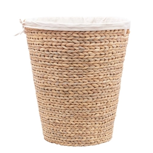 Water Hyacinth Laundry Hamper with Linen Liner