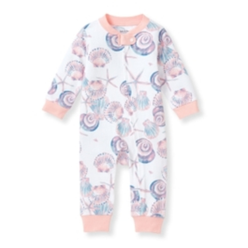 Swirly Seashells Footless Sleep & Play