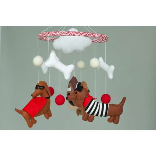 Long Dogs in Costume Mobile + Bracket