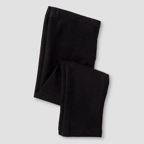Toddler Girls' Solid Leggings - Cat & Jack™ Black 18m