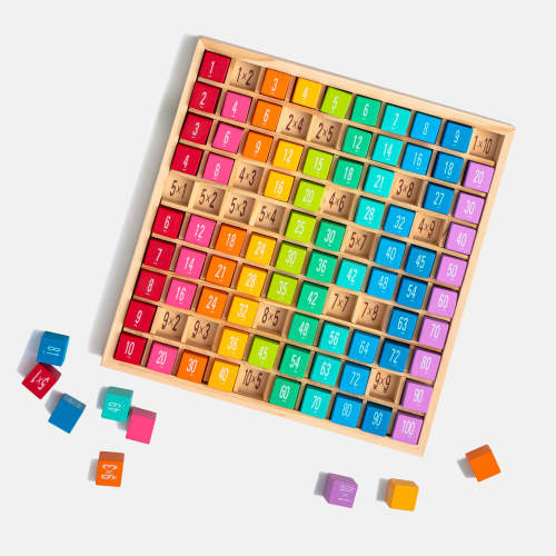 Robud Wooden Multiplication Math Table Board Game