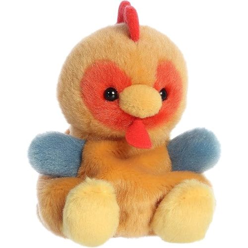Aurora® Adorable Palm Pals™ Red Rooster™ Stuffed Animal - Fun Collectible Plush for Kids and Adult Collectors - Perfect for Decorating Rooms and Birthday Gifts - Brown 4.5 Inches