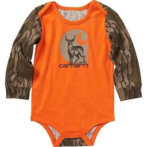 Carhartt baby-boys Long Sleeve Bodysuit
