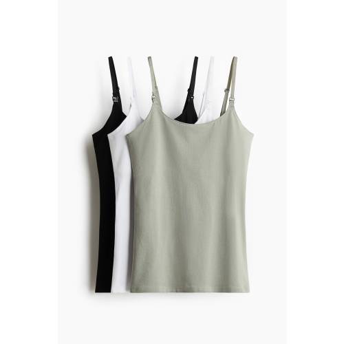 MAMA 3-PACK NURSING CAMISOLE TOPS