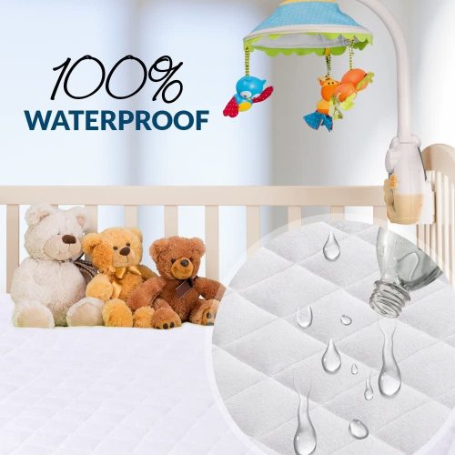 Cotton Terry Crib Mattress Protector Pad