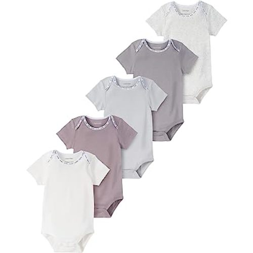 Calvin Klein Organic Baby Essentials 5 Pack Bodysuits