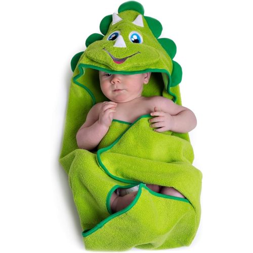Little Tinkers World Hooded Baby Towel Dinosaur