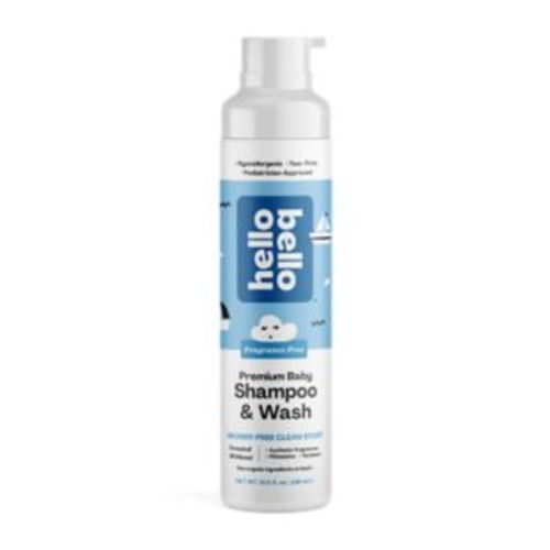 Hello Bello Baby Shampoo & Wash, Fragrance Free, 10 OZ