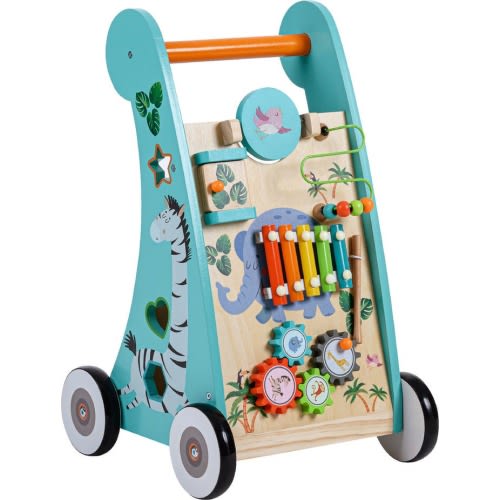 Teamson Kids Preschool Play Lab Wooden Walker & Activity Station, Assorted