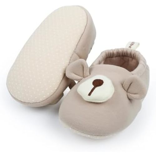 Baby Booties Newborn Shoes Infant Cotton Slippers Non-Slip Warm Ankle Boots for Boy Girl