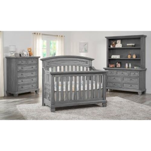 Oxford Baby Richmond 4-in-1 Convertible Crib - Brushed Gray