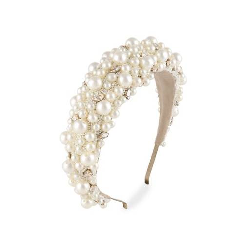 Deepa Gurnani Lux Faux Pearl-Embellished Padded Headband | SaksFifthAvenue
