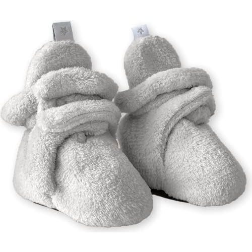7AM Enfant Plush Baby Booties - Water Repellent Baby Shoes for Girls & Boys, Ultra Soft Winter Socks & Slippers for Infants