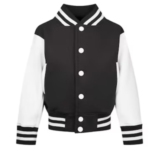 Kids Varsity Style Embroidered Jackets, Kids Letterman Jacket personalized with Embroidery. Toddler Letterman style Jacket available