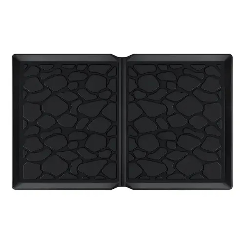 All Weather Mat for Wonderfold Wagon, Foldable Accessories Made of Silicone, Protects The Wagon from Sand, Dust and Water, Easy to Clean for Wonderfold (W4models) 33.8 * 20.6 * 0.78in（Black）