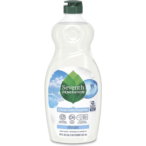 Seventh Generation Dish Liquid Soap Free & Clear liquid soap Dishwashing Soap Dish Soap for sensitive skin 19 oz