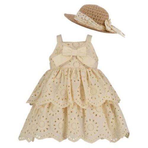 Baby Girls' Eyelet Sundress and Hat