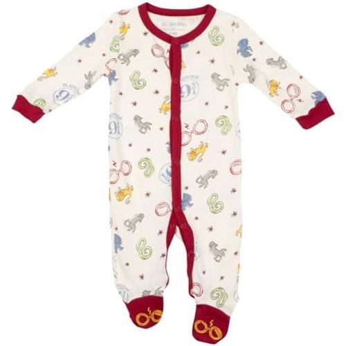 Harry Potter Classic Symbols Infant Bodysuit Pajamas Long Sleeve Baby to Infant Kids