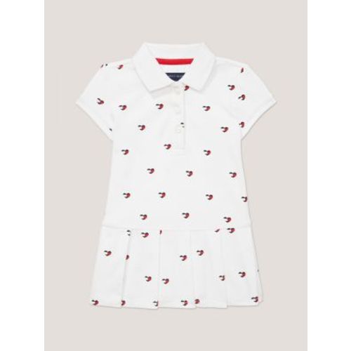 Babies' Heart Logo Pleated Polo Dress
