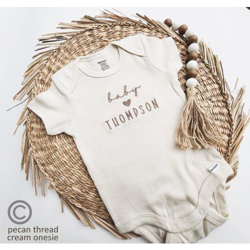 Embroidered ONESIES® brand, Personalized Baby Girl Boy ONESIES® brand, Custom Baby Gift, Name Expecting Due Date ONESIES® brand, Newborn Z55