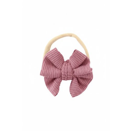 Bamboo Waffle Bow Headbands