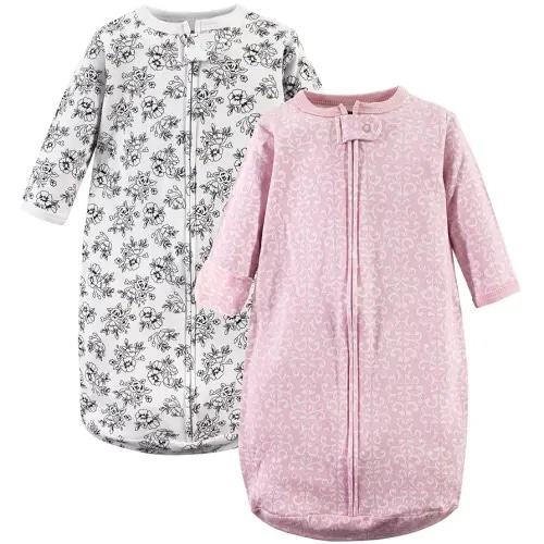 Hudson Baby Unisex Baby Cotton Long-Sleeve Wearable Sleeping Bag, Sack, Blanket, Toile, 0-3 Months