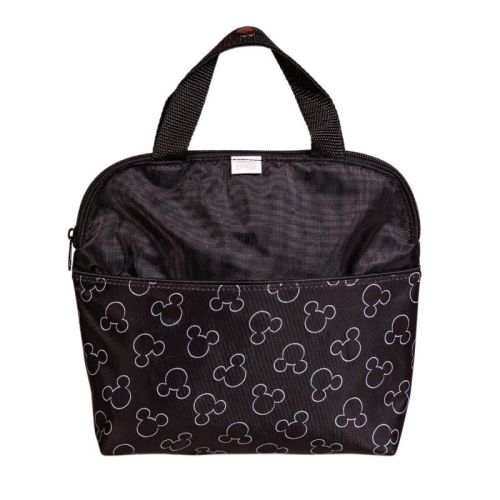 J.l. Childress Maxicool 4 Bottle Breastmilk Cooler, Baby And Food Bag, Insulated Leak Proof, Ice Pack Included In Mickey / Black