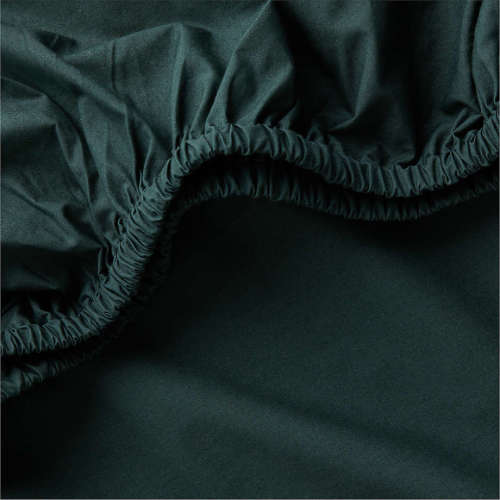 Cozy Cloud Spruce Green Washed Organic Cotton Baby Crib Fitted Sheet