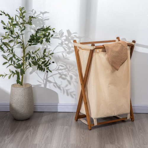 Rebrilliant X-frame Folding Laundry Hamper & Reviews | Wayfair