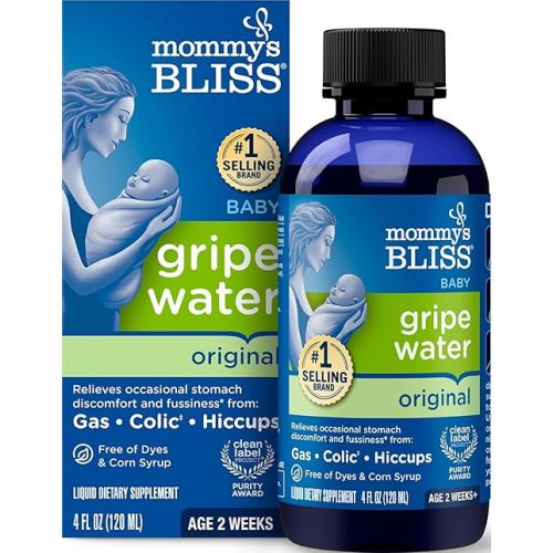 Mommy's Bliss Gripe Water Original, Infants Ages 2 Weeks+, 4 Fl Oz